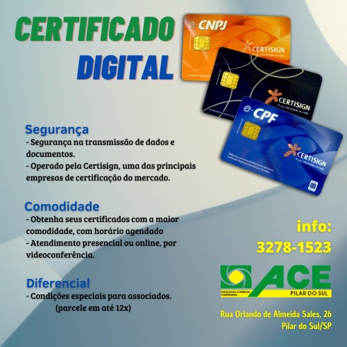 ACE oferece serviços para empresas e população em geral